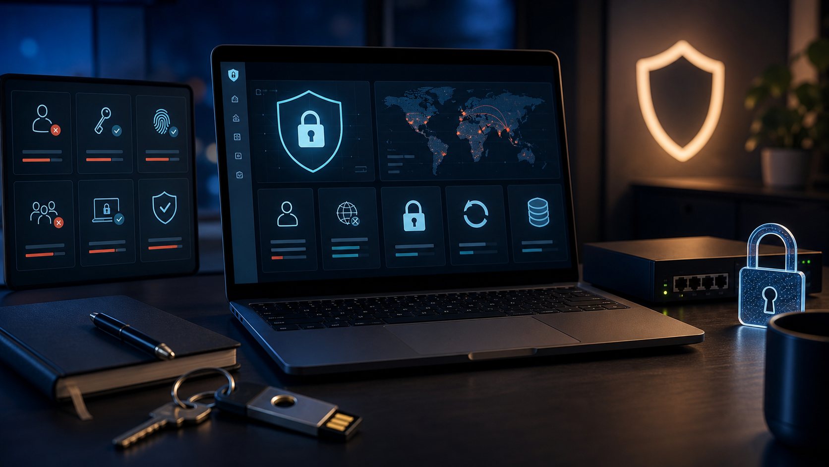 Small business website security and access protection
