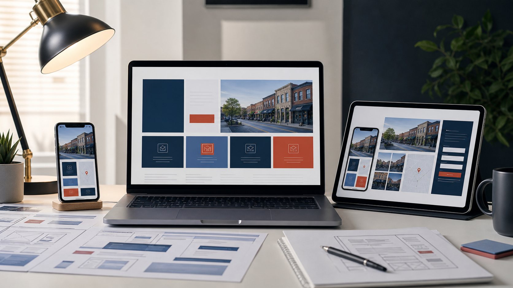 Professional website planning and service page design
